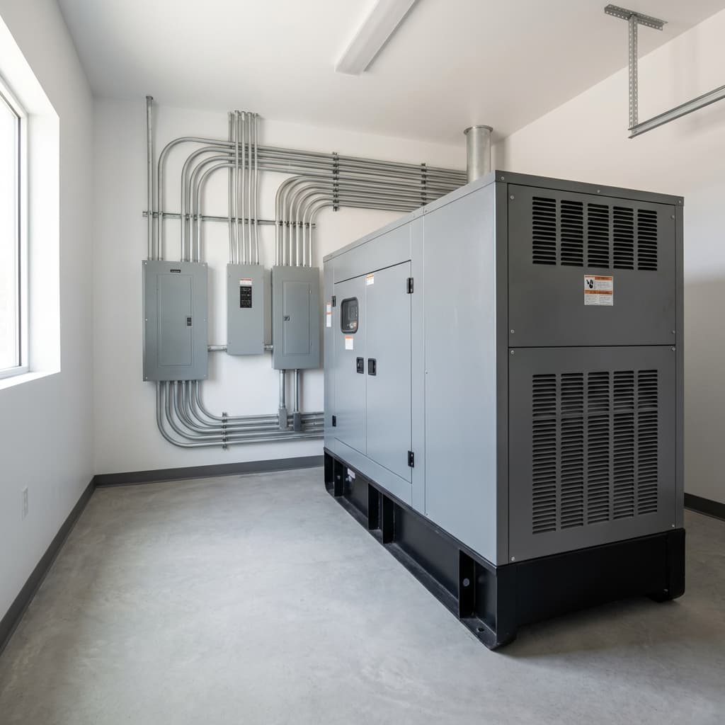 Installation de génératrice de secours